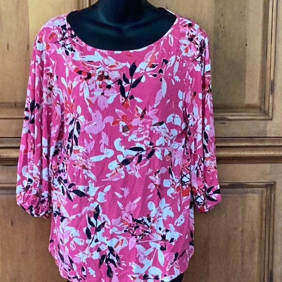 🌺🌸NWOT Nine Four One Fun Size Large Colorful Fun Top Wardrobe Must Have 🌺🌸 - Picture 4 of 9